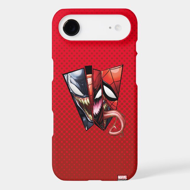 Spider-Man | Venom, Carnage, & Spider-Man Cutout Case-Mate Samsung Galaxy Case (Back)