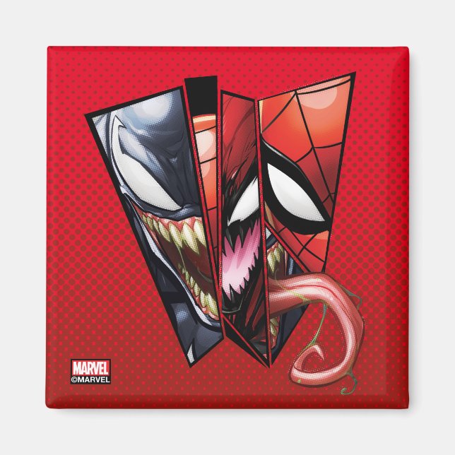Spider-Man | Venom, Carnage, & Spider-Man Cutout Magnet (Front)