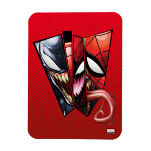 Spider-Man Venom, Carnage, & Spider-Man Cutout Magnet