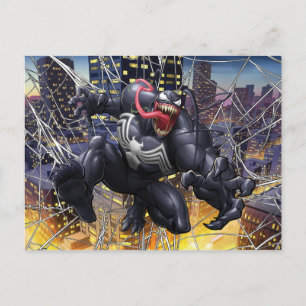 Spider-Man   Venom Leaping Forward Postcard