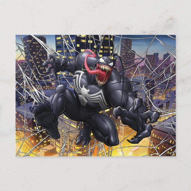Spider-Man | Venom Leaping Forward Postcard (Front)