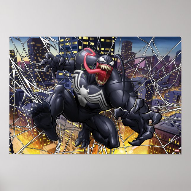 Spider-Man | Venom Leaping Forward Poster (Front)