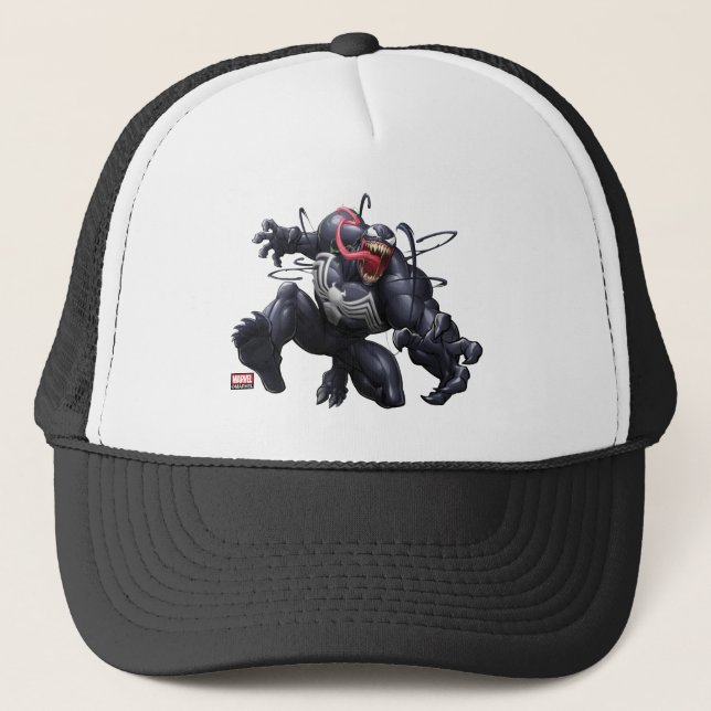 Spider-Man | Venom Leaping Forward Trucker Hat (Front)