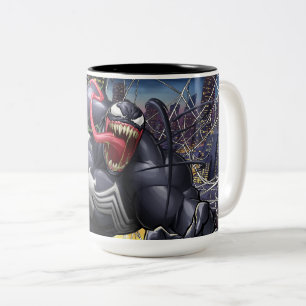 Spider-Man Venom Leaping Forward Two-Tone Coffee Mug