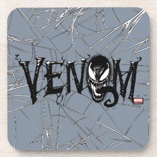 Spider-Man   Venom Name Logo Coaster