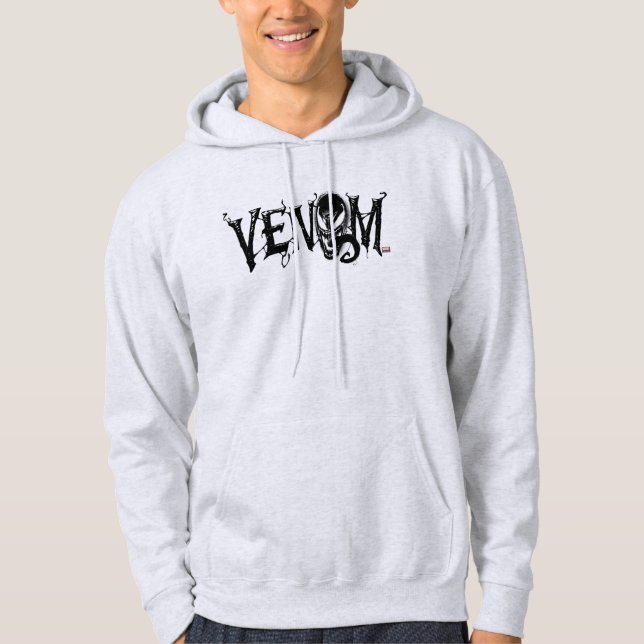 Spider-Man | Venom Name Logo Hoodie (Front)