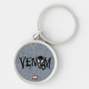Spider-Man   Venom Name Logo Keychain