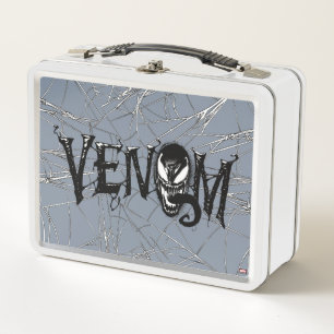 Spider-Man   Venom Name Logo Metal Lunch Box