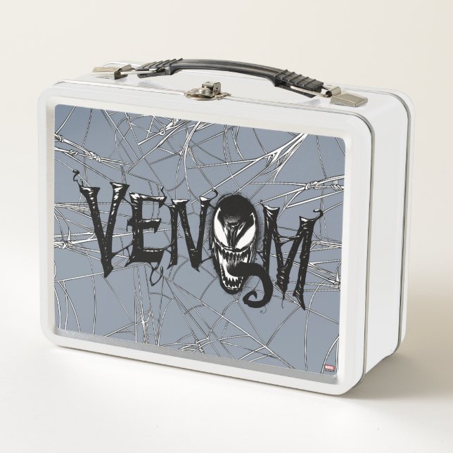 Spider-Man | Venom Name Logo Metal Lunch Box (Front)