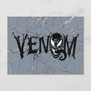 Spider-Man   Venom Name Logo Postcard