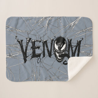 Spider-Man | Venom Name Logo Sherpa Blanket