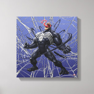Spider-Man   Venom Symbiote Lashing Out Canvas Print