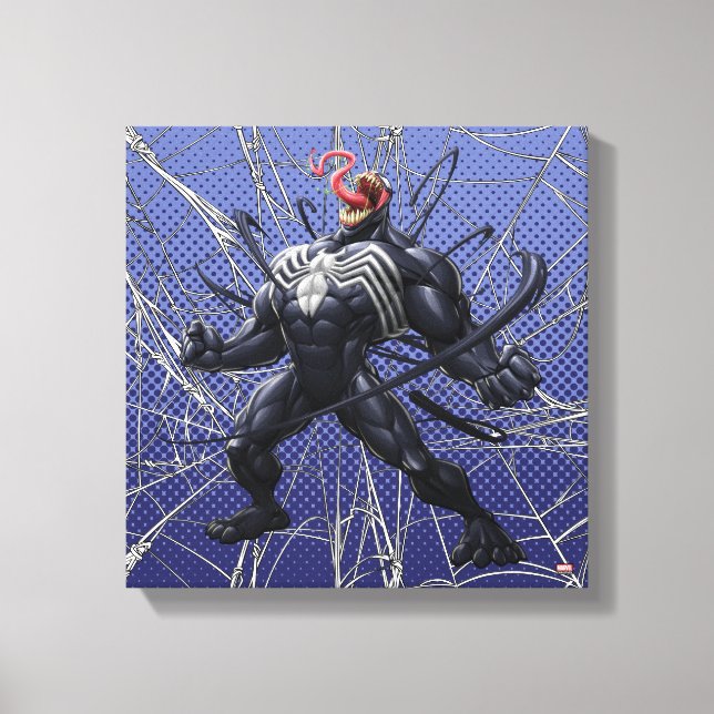 Spider-Man | Venom Symbiote Lashing Out Canvas Print (Front)