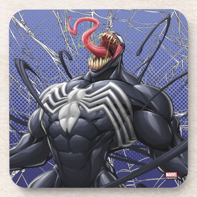 Spider-Man | Venom Symbiote Lashing Out Coaster (Front)