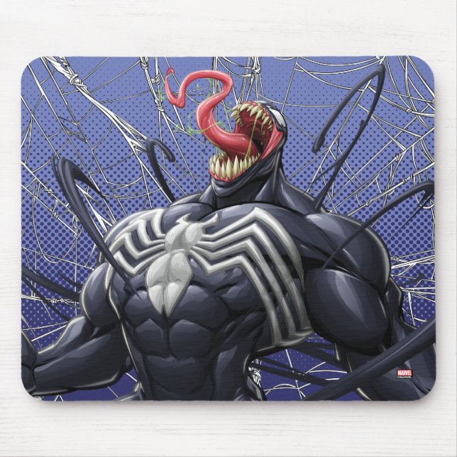 Spider-Man | Venom Symbiote Lashing Out Mouse Pad (Front)