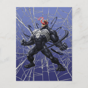 Spider-Man   Venom Symbiote Lashing Out Postcard