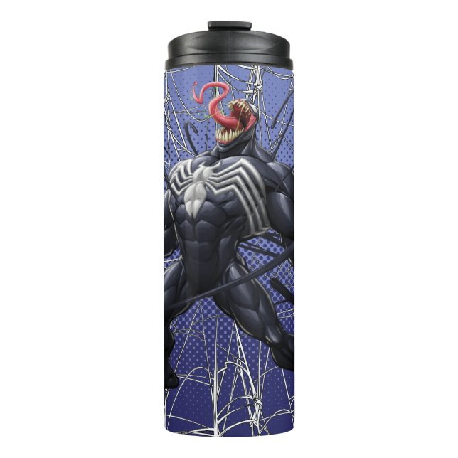 Spider-Man | Venom Symbiote Lashing Out Thermal Tumbler (Front)