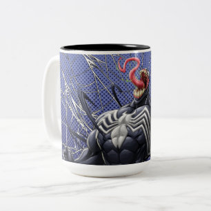 Spider-Man Venom Symbiote Lashing Out Two-Tone Coffee Mug