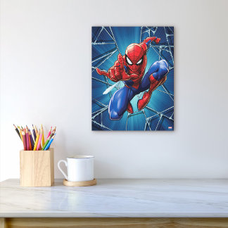 Spider-Man | Web-Shooting Leap Canvas Print