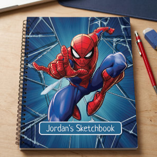 Spider-Man Web-Shooting Leap Drawing Notebook
