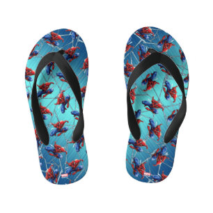 Spider-Man   Web-Shooting Leap Kid's Flip Flops
