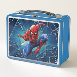 Spider-Man   Web-Shooting Leap Metal Lunch Box