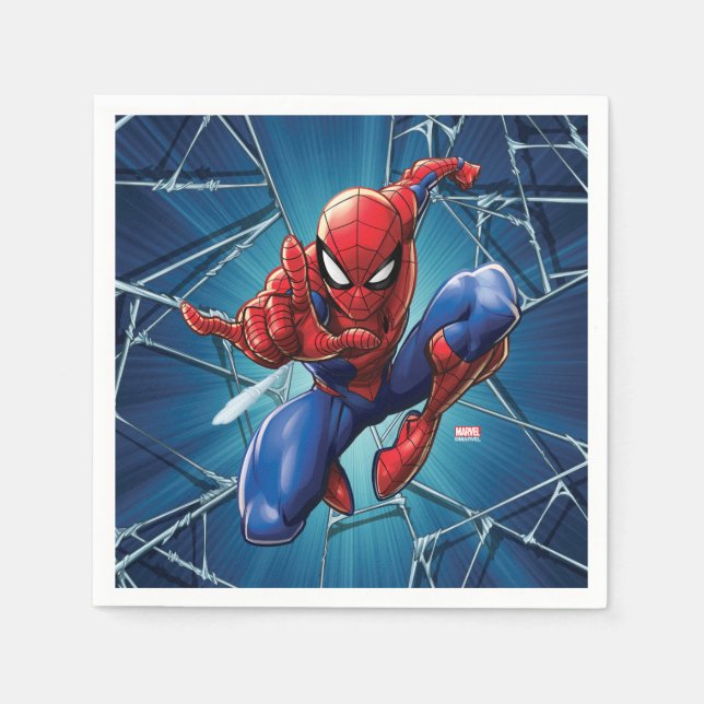 Spider-Man | Web-Shooting Leap Napkin (Front)