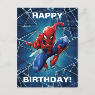 Spider-Man Web-Shooting Leap Postcard