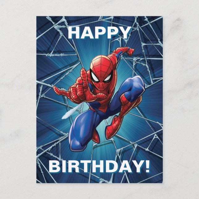 Spider-Man | Web-Shooting Leap Postcard (Front)