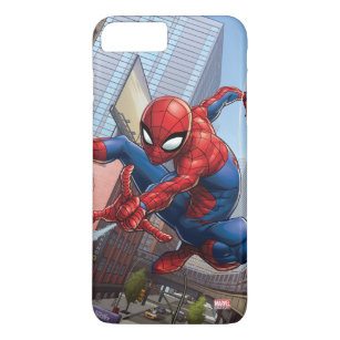 Spider-Man Web Slinging By Train Case-Mate iPhone Case