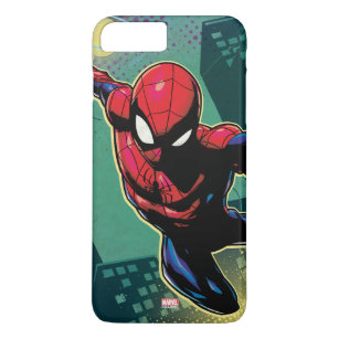 Spider-Man Web Slinging From Above Case-Mate iPhone Case