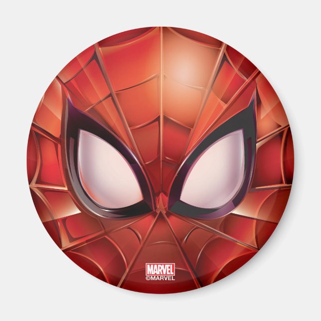 Spider-Man Webbed Mask Magnet (Front)