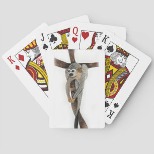 spider monkey pen art playing cards