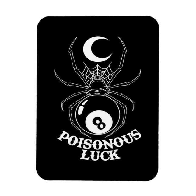 Spider Moon Poisonous Luck Magnet (Vertical)