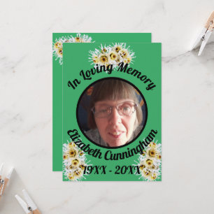 Spider Mums Photo Green Memory Citation Carte Memo
