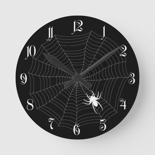 Spider net round clock (Front)
