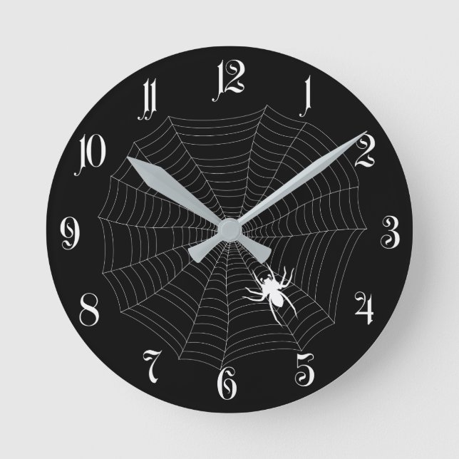 Spider net round clock (Front)