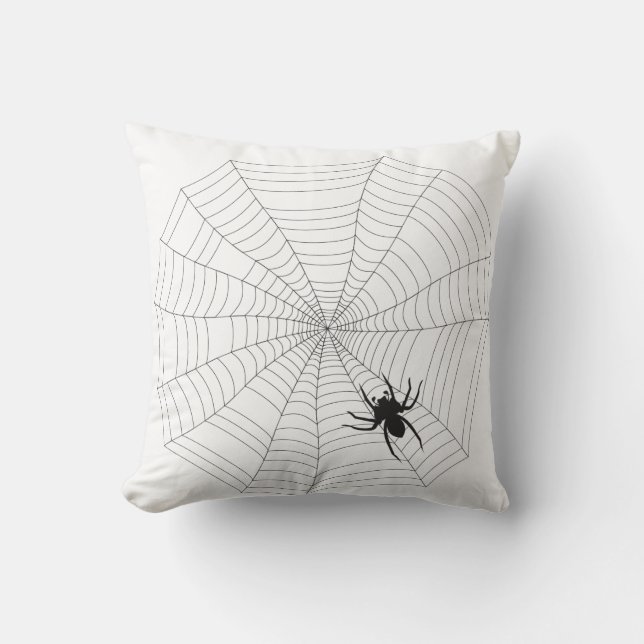 Spider net throw pillow (Front)