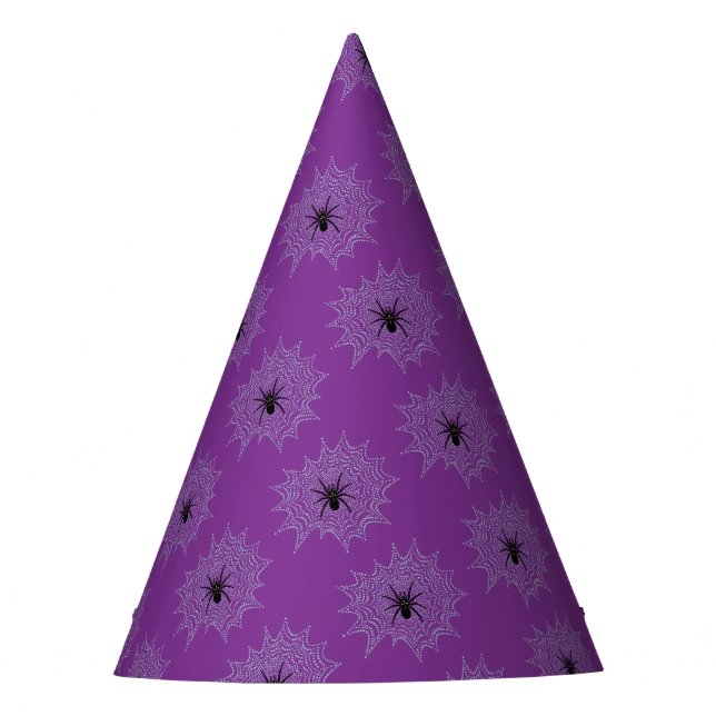 spider on the network party hat (Front)