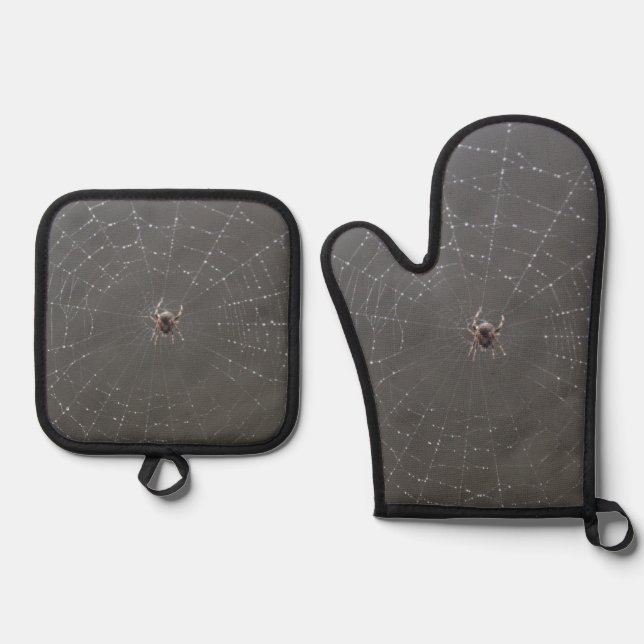 Spider Oven Mitt & Pot Holder Set (Front)