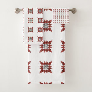 Spider Pattern Bath Towel Set