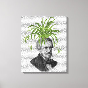 Spider Plant Head Canvas Print