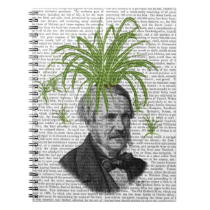 Spider Plant Head Notebook