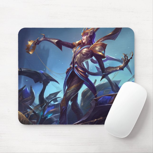 Spider Queen Gaming Mousepad | Gothic Theme Design (With Mouse)