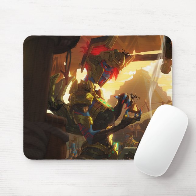 Spider Queen Gaming Mousepad | Gothic Theme Design (With Mouse)