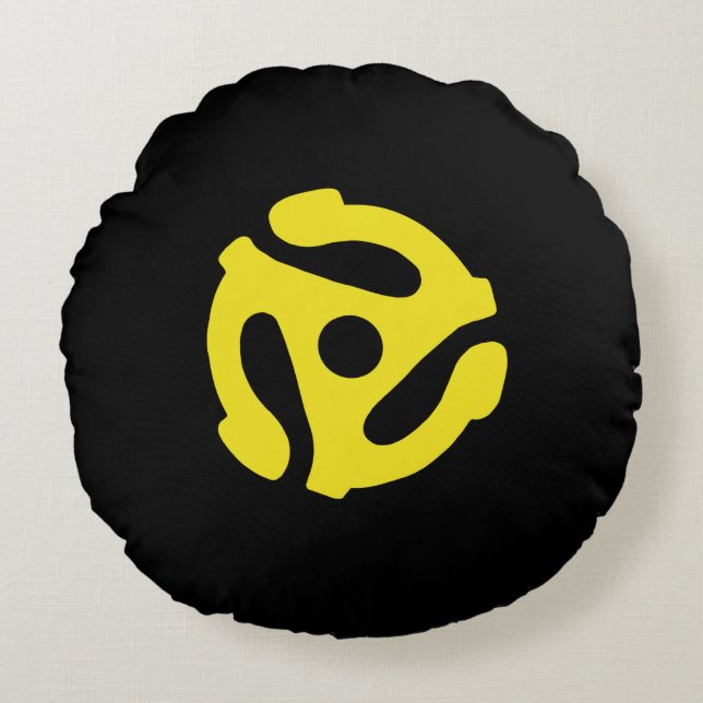 Spider Record Adapter Round Pillow (Front)
