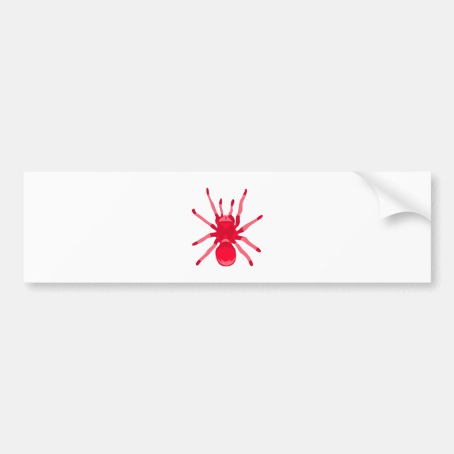 Spider (Red) Bumper Sticker (Front)