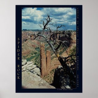 "Spider Rock, Canyon de Chelly" nature photograph Poster
