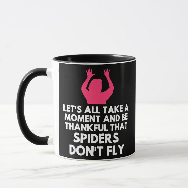 Spider Sarcastic Funny Sarcasm Humor Meme Joke Mug (Left)