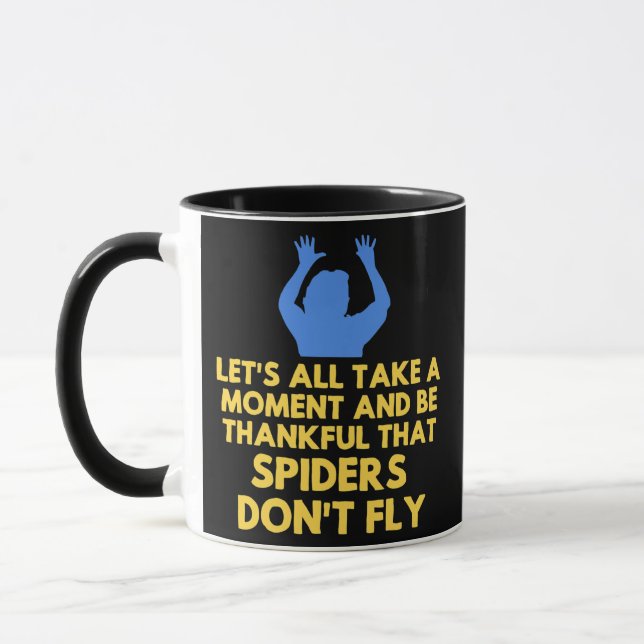 Spider Sarcastic Funny Sarcasm Humour Meme Joke Mug (Left)